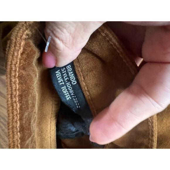 MONFRÈRE Brown Brando Slim Fit Velvet Pants size 30 - Picture 8 of 15
